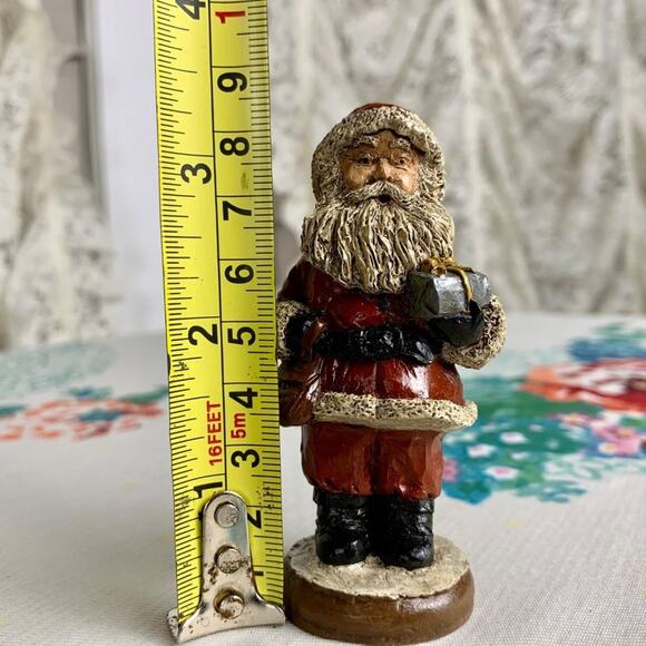 Vintage Santa Figurine Father Christmas Ornament 3.5" - Picture 7 of 8